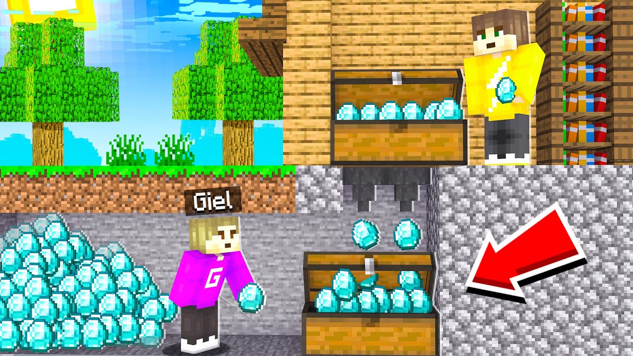 Ik STEEL MICK ZIJN SPULLEN AUTOMATISCH In Minecraft! (Survival)