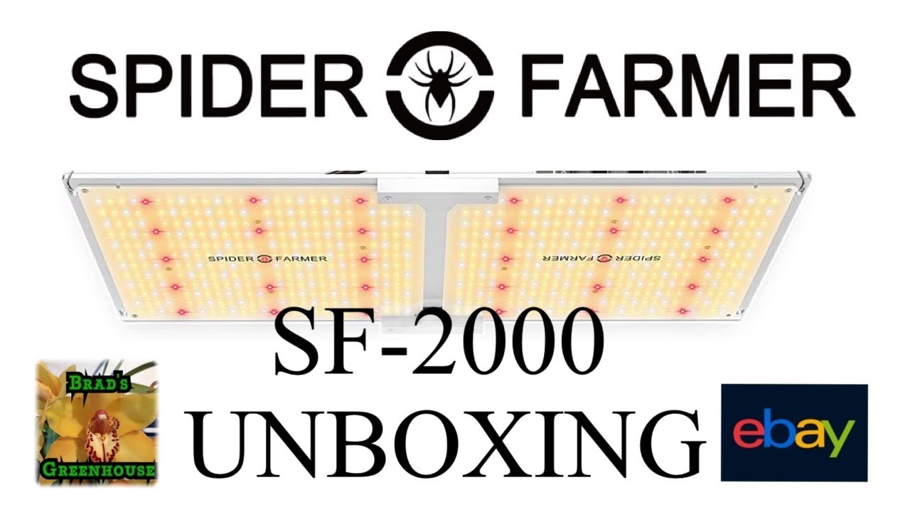 SPIDER FARMER SF-2000 LED GROW LIGHT FIRST LOOK AND UNBOXING FOR HOYA PLANTS