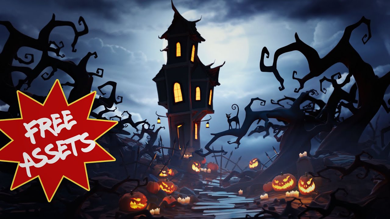 Create a Spooky Halloween Scene in Blender (Free Asset Pack Included)