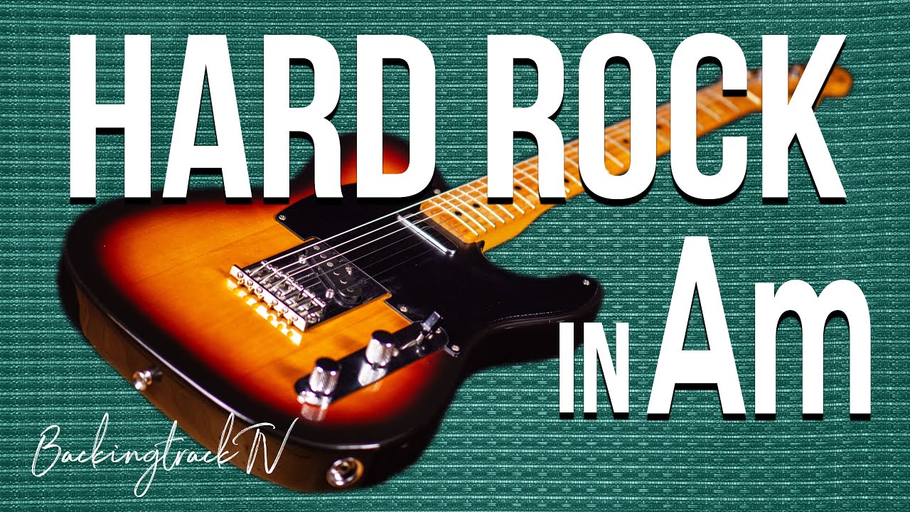 Hard Rock Guitar Backing Track in Am
