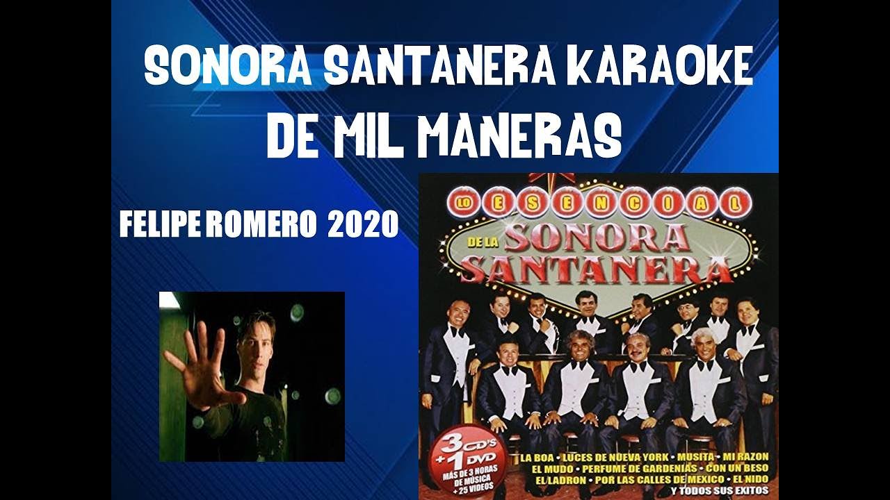 DE MIL MANERAS KARAOKE SONORA SANTANERA