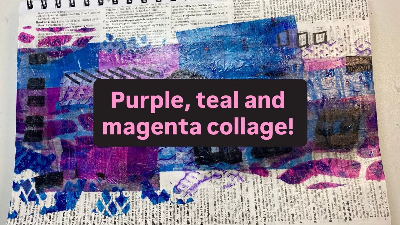Colaj violet, turcoaz și magenta! #imprimarepegel #colaj 