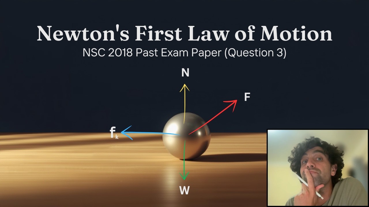 Grade 11 Physical Sciences - Newton's First Law - Past Exam Paper Questions - Example 1