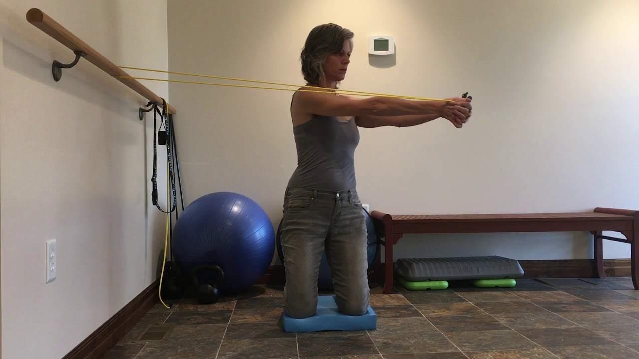 Core Stability: Trunk rotation & Pallof press in tall kneeling
