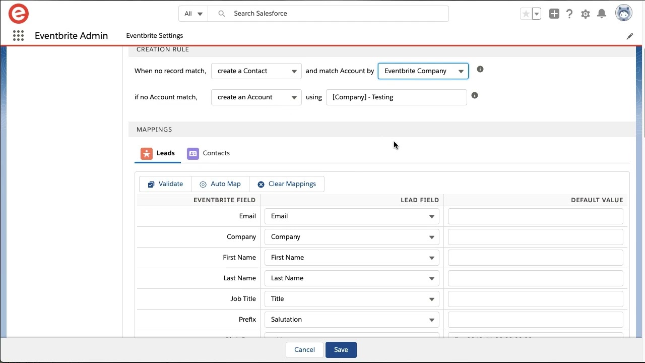 Eventbrite for Salesforce Overview