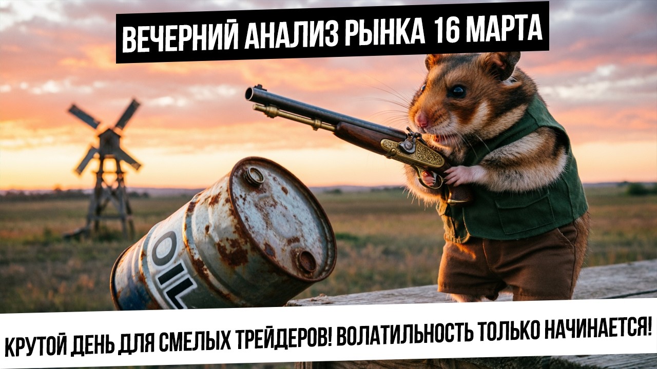 Вечерний анализ рынка 16 марта. Дерзкие полеты рынка! Только для смелых трейдеров! Индекс вырастет?