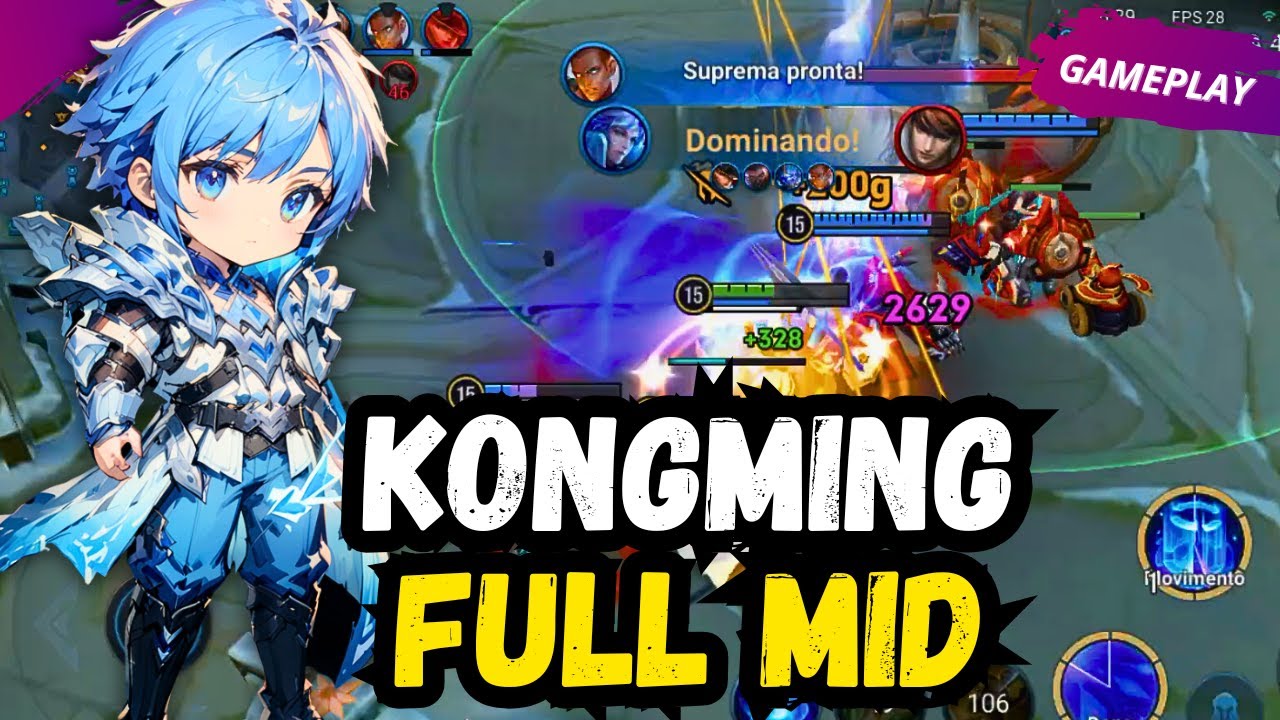 O NOVO KONGMING É PERFEITO PRO MID | HONOR OF KINGS