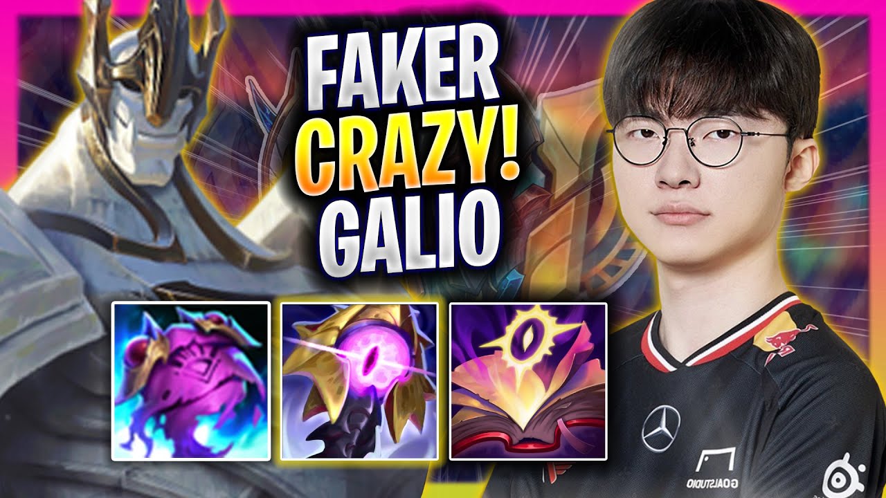 FAKER CRAZY GAME WITH GALIO! - T1 Faker Plays Galio MID vs Sylas! | Season 2025