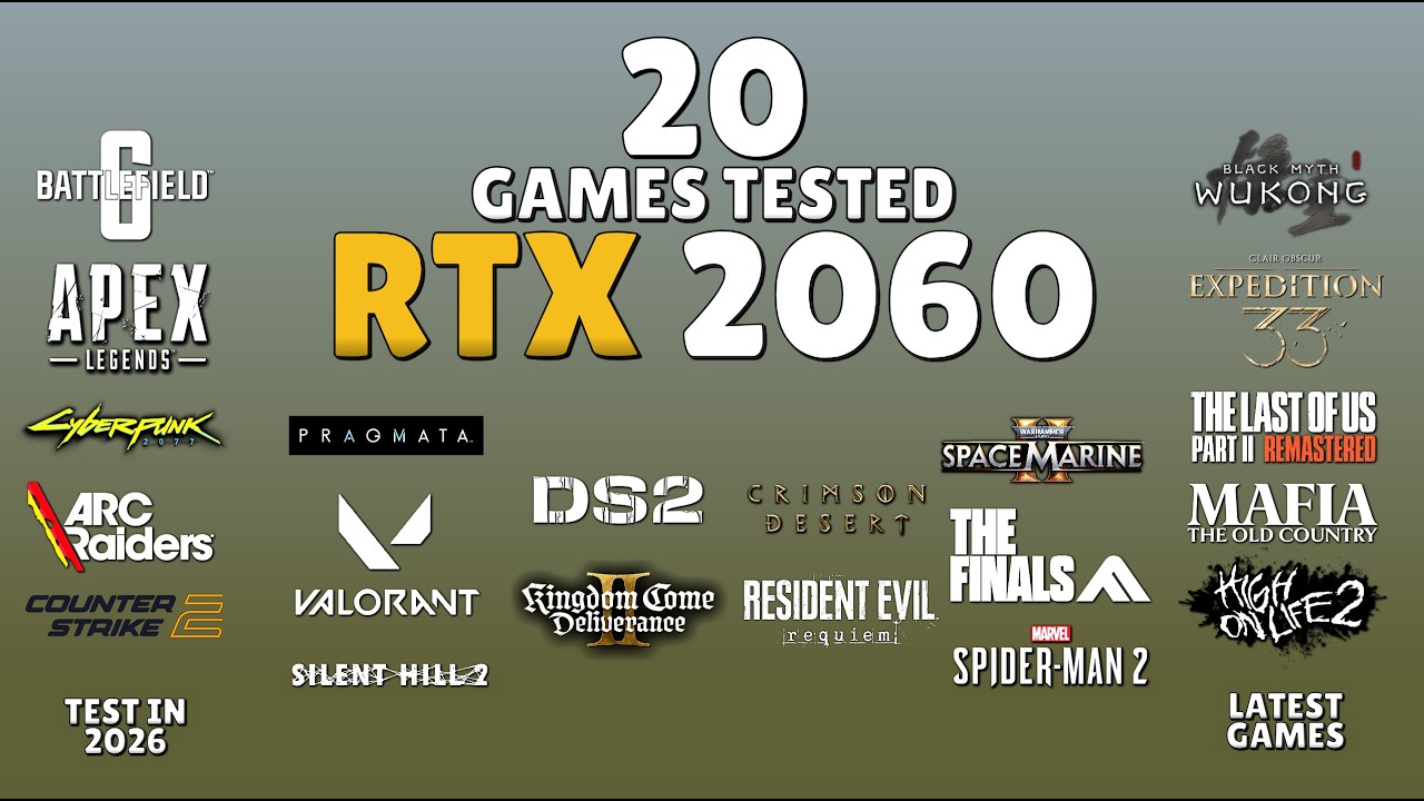 RTX 2060 in 2026 | 20 Games Tested - RTX 2060 Gaming
