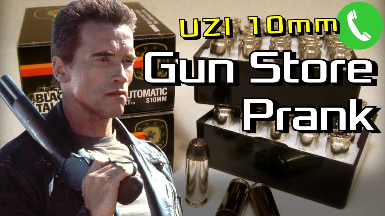 Arnold Tries to Buy an Uzi 10mm - Prank Call