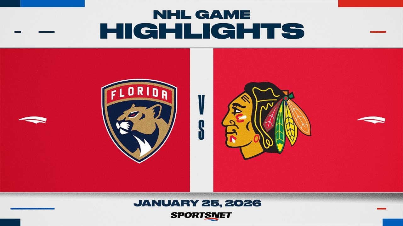 NHL Highlights | Panthers vs. Blackhawks - January 25, 2026
