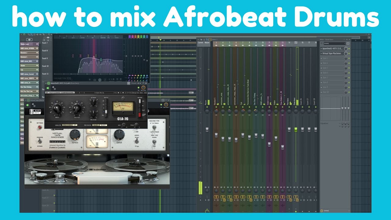 Как свести афробит-барабаны в FL Studio — мощные барабаны за 4 шага