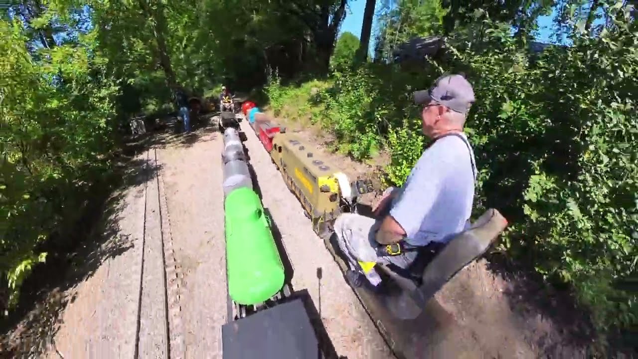 There is a passenger train coming or We have to work at Waterton