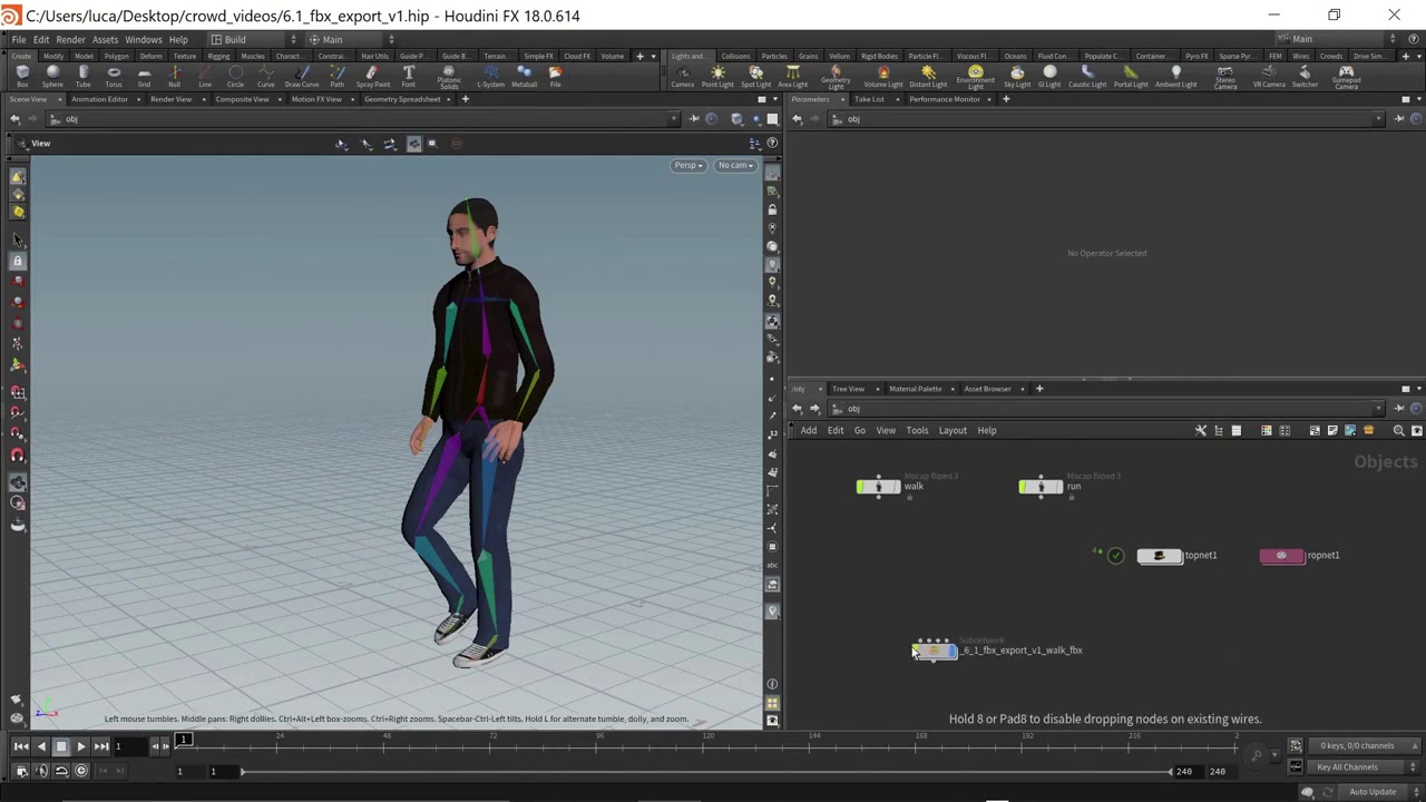 Intro to Crowds | 6 | Interoperability: FBX