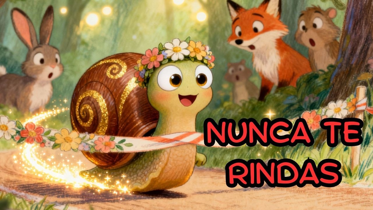 El Caracol Más Rápido del Bosque 🐌✨ | Cuento Infantil con Valores