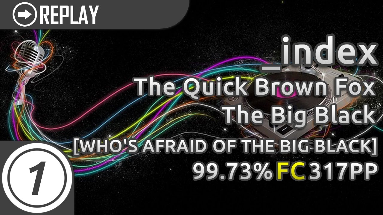 _index | The Quick Brown Fox - The Big Black [ WHO'S AFRAID OF THE BIG BLACK] 99.73% FC 317pp