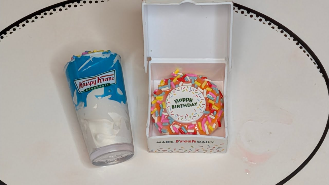 January 3rd - FINALLY doing my birthday doughnut from the Mini Brands Krispy Kreme series