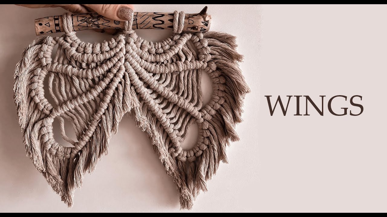 Macrame Wings | Macrame tutorial | Macrame in hand