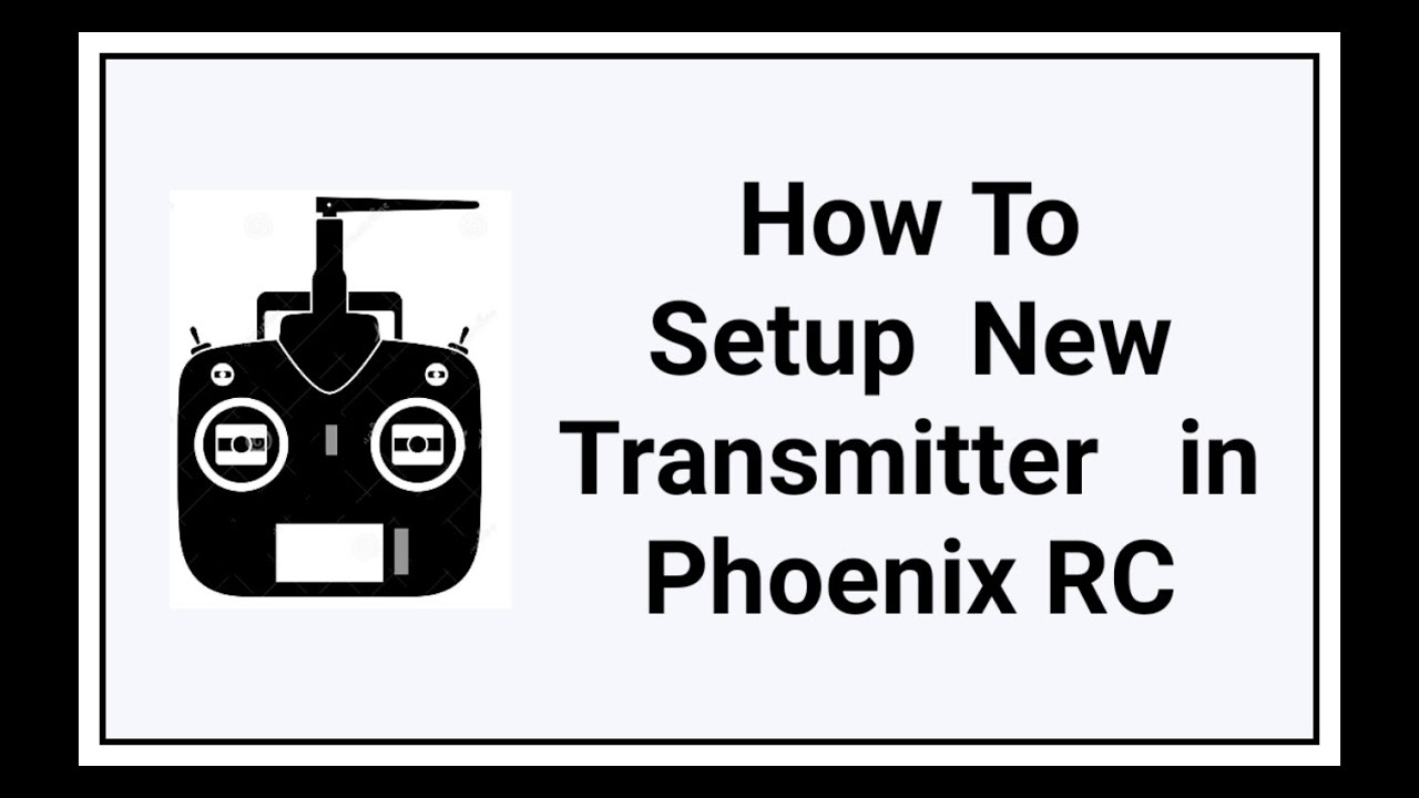 How To Setup New Transmitter in Phoenix RC | RC Simulator | Fusion Flite