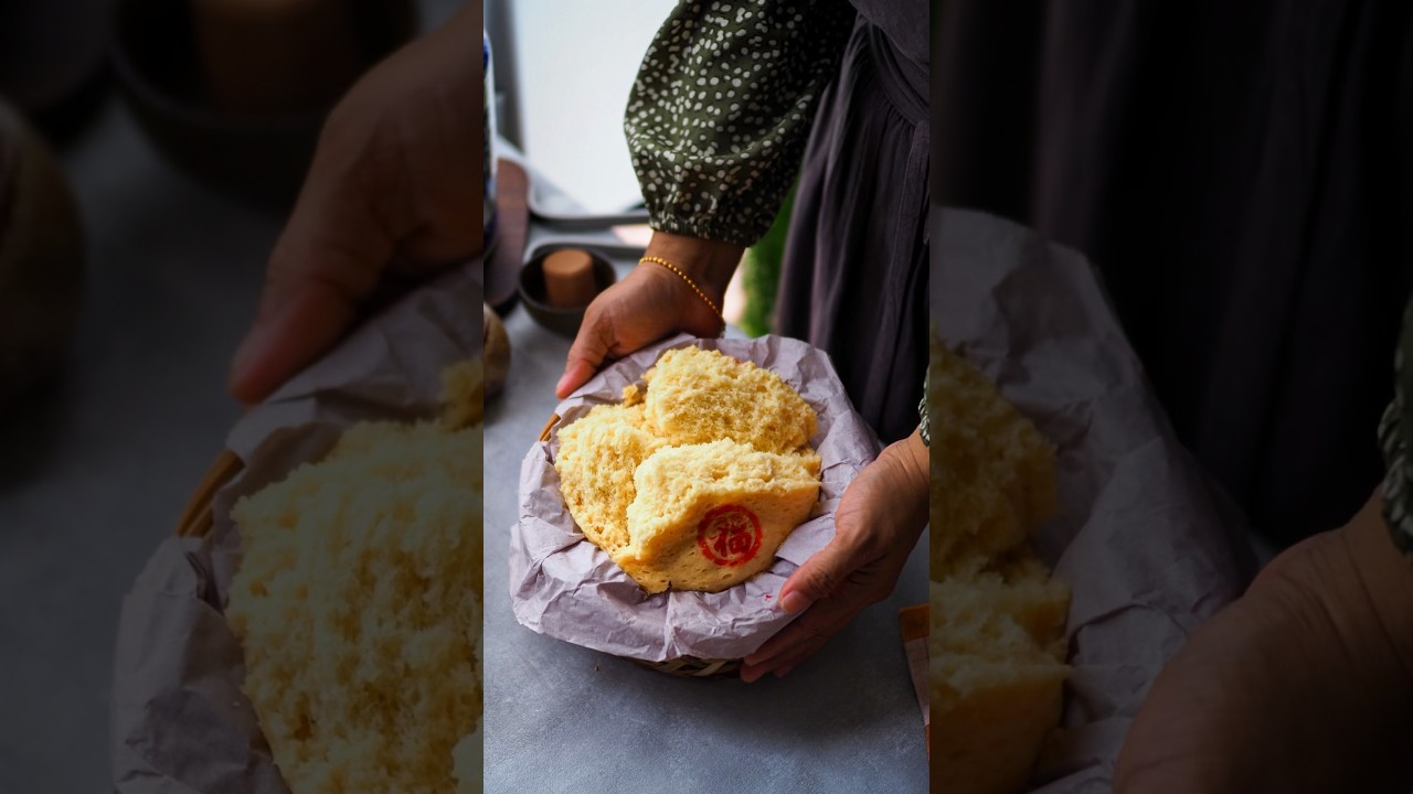 Traditional Steamed Egg Cake | Old Fashioned Cake #eggcake #easyrecipe #steamedcake