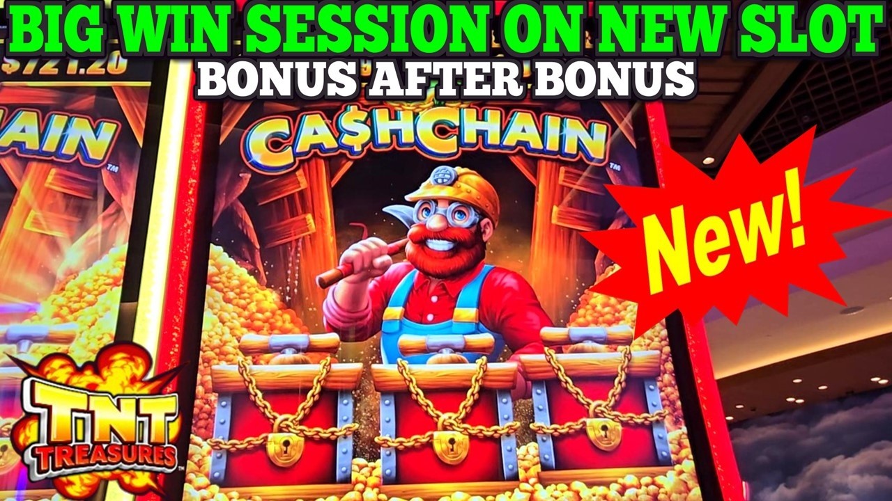 WOW! THIS NEW SLOT SURPRISED ME! BIG WIN SESSION ON NEW CASH CHAIN SLOT | New Las Vegas Slots