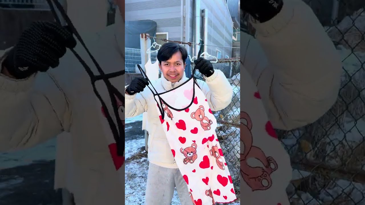 ហាលខោអាវក្រោមសីតណ្ហភាព-8C•❄️😂ពូចិត្រFunny 