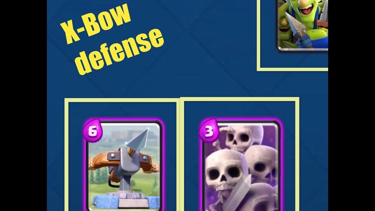 Clash Royale X-bow defense