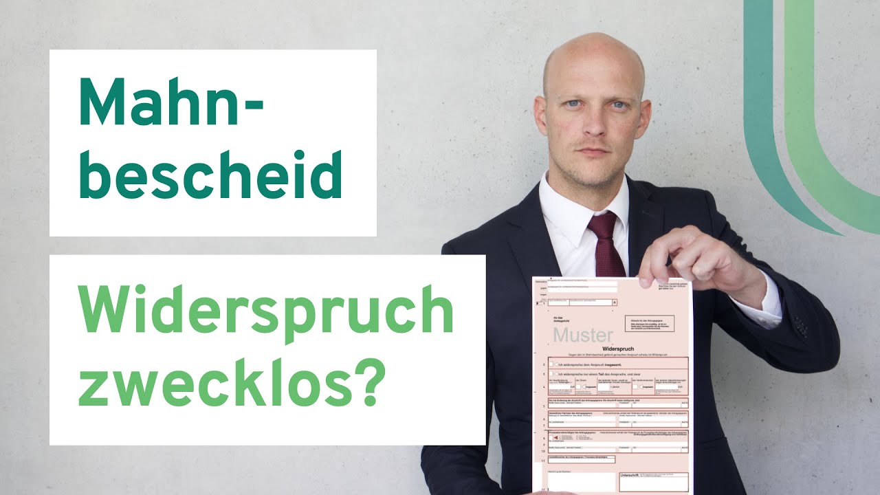 Mahnbescheid in der Post? Widerspruch zwecklos?