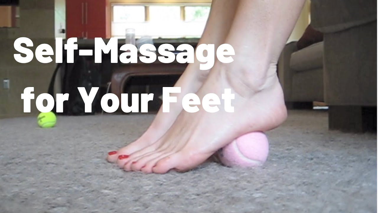Foot Self-Massage with 2 Tennis Balls: Do It while You View It