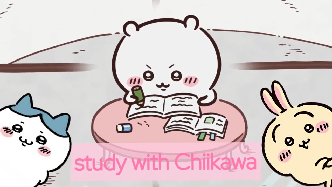 「Study with Chiikawa | Pencil Writing ASMR」 ちいかわと一緒に勉強しましょう！◦`꒳´◦