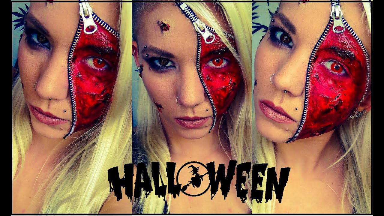 Zipper Face | Halloween Makeup