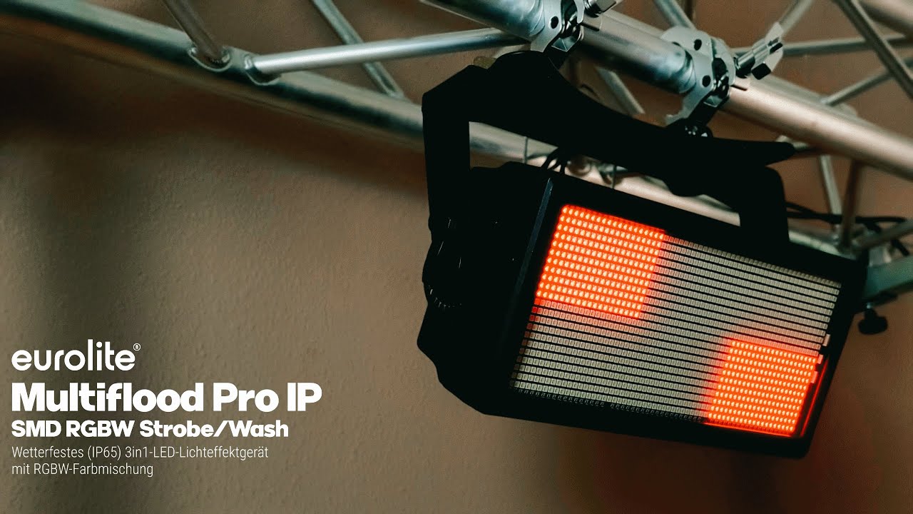 Ausführlicher Test zum Eurolite Multiflood Pro IP SMD RGBW Strobe/Wash