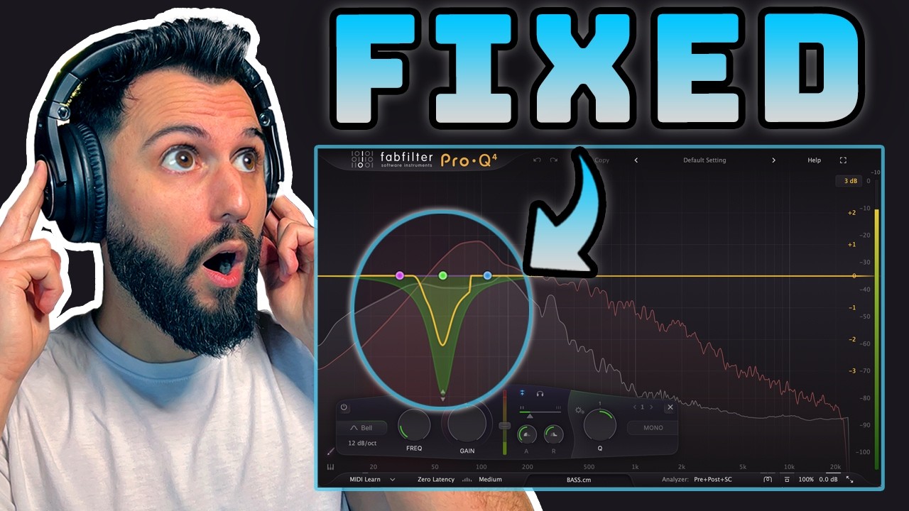 Как устранить маскировку частот с помощью Pro-Q4 от FabFilter 🛠️