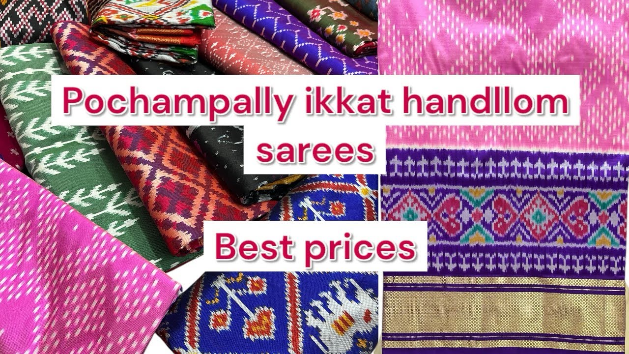 Pochampally ikkat sarees 👉🏻 best prices ☝🏻