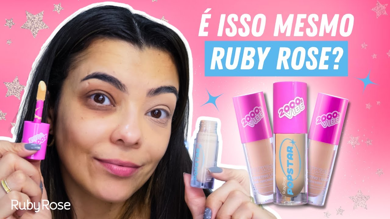 NOVIDADE CORRETIVO POPSTAR RUBY ROSE - COR 25