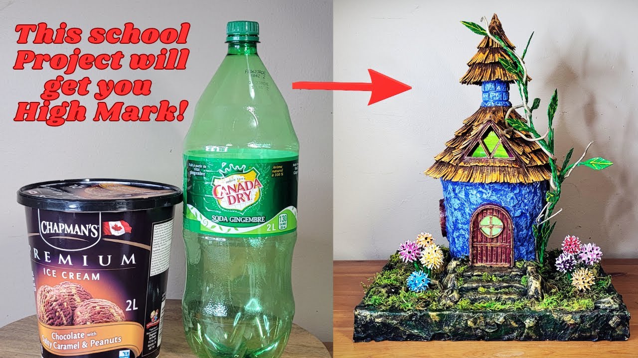 Easy Tiny House Made Using Waste Materials - Easy School Project