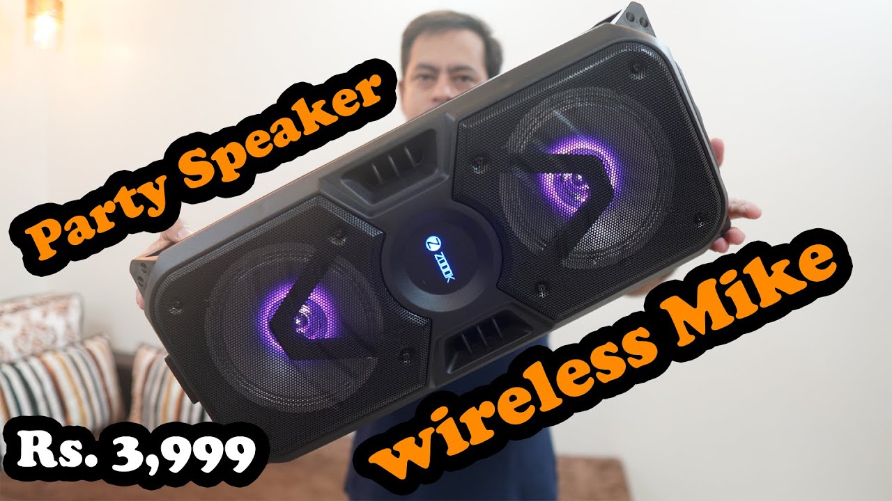 Zoook Rocker Thunder Plus 40 W Bluetooth Party Speaker  with wireless mic for Rs. 3,999