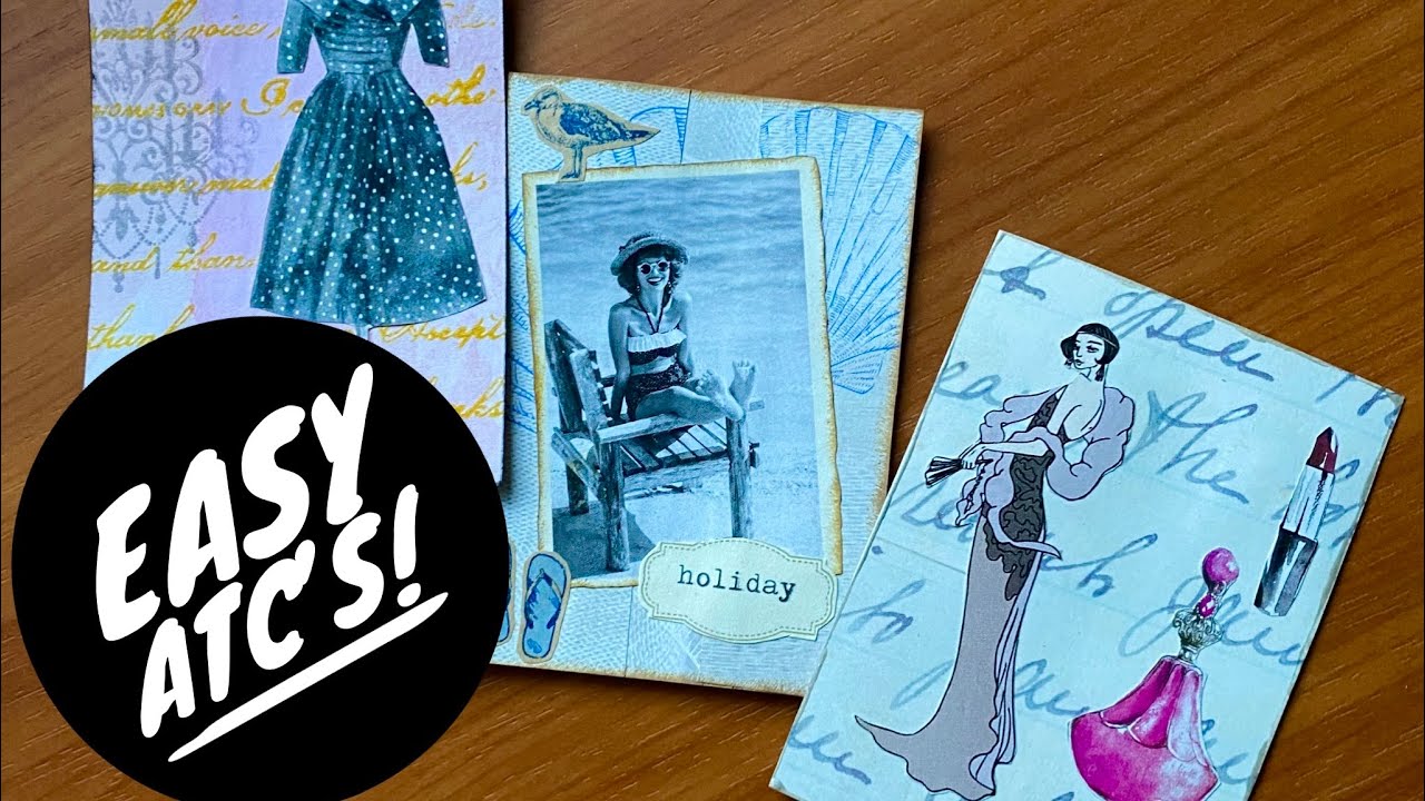 Easy ATC cards made with magazines!