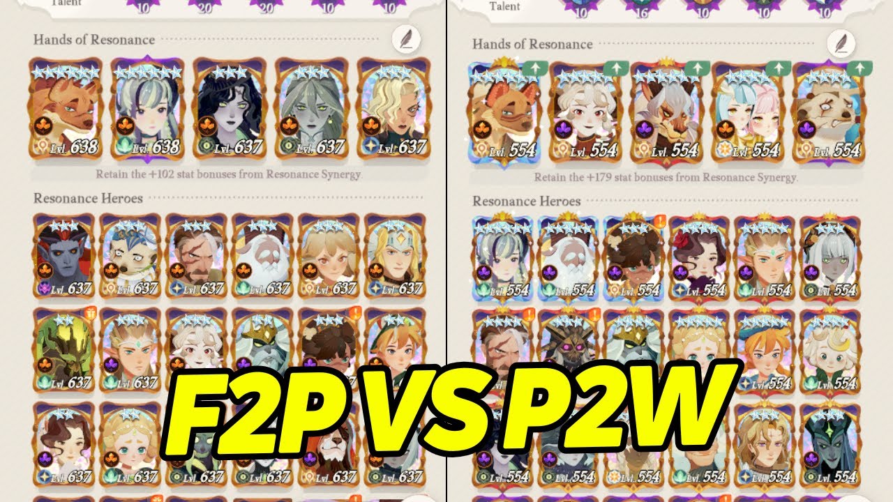 Zeee TED Talk 6 - Differences Between a F2P and P2W Account 【AFK Journey】