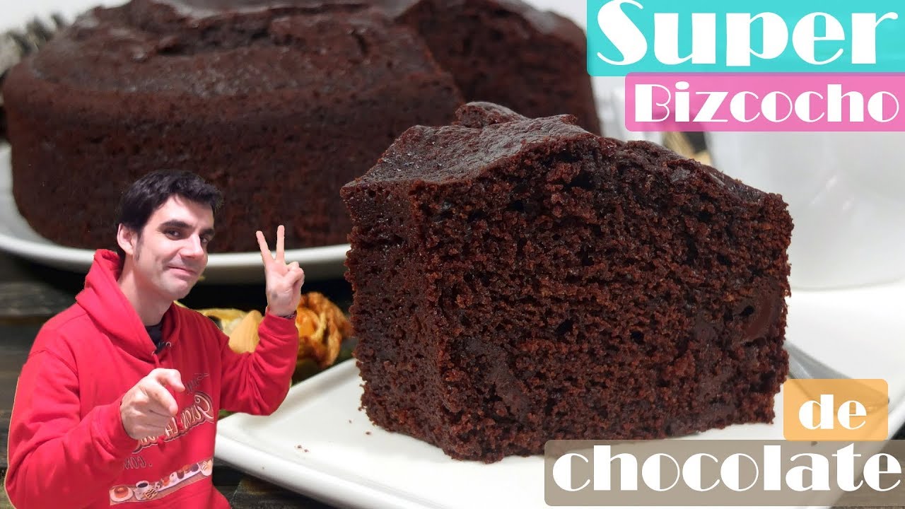 SÚPER BIZCOCHO de CHOCOLATE MUY JUGOSO 😍🍫😋 , RECETA MUY FÁCIL y RÁPIDA. receta # 368