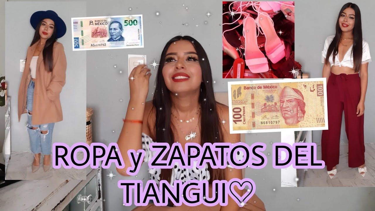 ROPA Y ZAPATOS del TIANGUIS😎 TODO esto me traje con $1000😱💃🤩