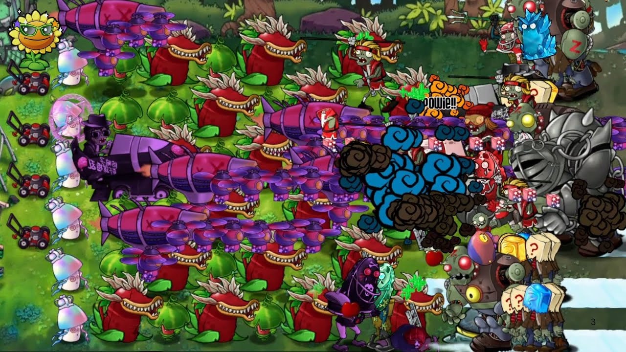PvZ Fusion : Plants Uniq Trap vs All Zombies #13