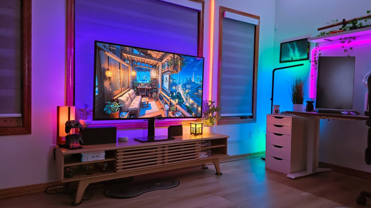 Я обновил свою игровую комнату с помощью умных жалюзи Bringnox Smart Zebra.