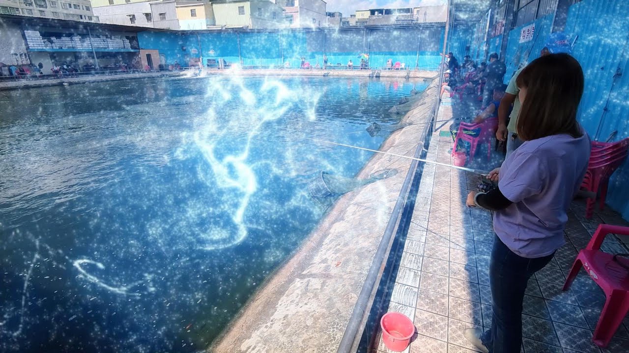 大湖海釣場-感謝釣友送的小白蝦不然這次可能不妙