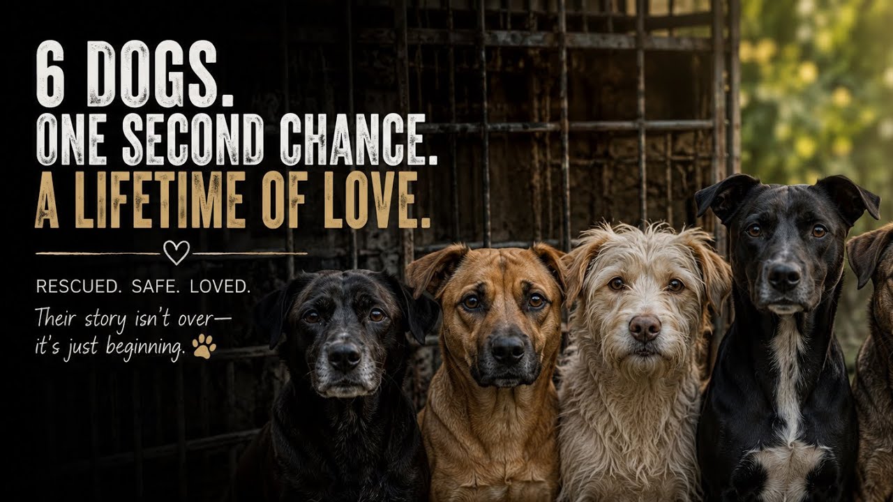 🐾 From Cages to Care: The Rescue of 6 Dogs 🐾