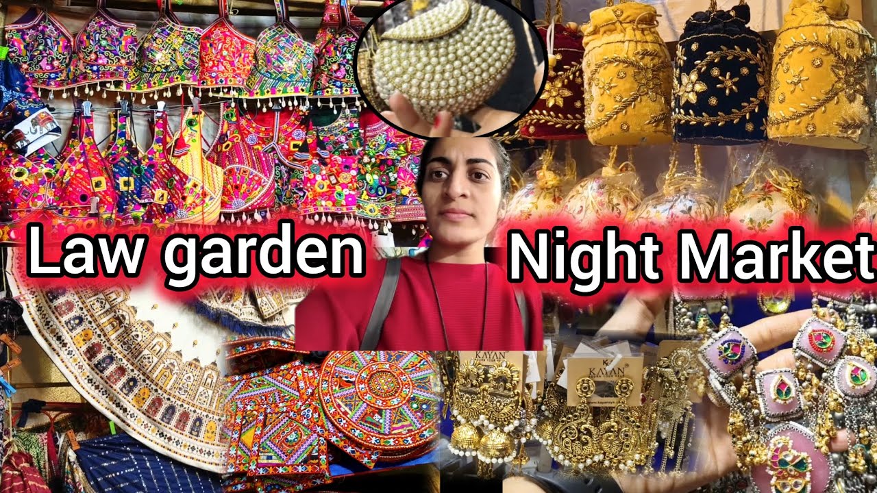 Law garden Street shopping 🛍️| Ahmedabad ki best night Market | navratri collection at law garden 😍