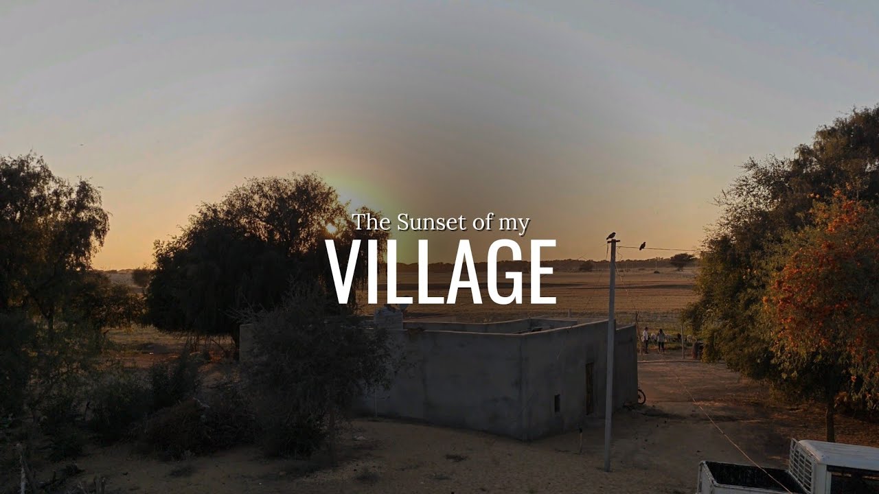 Ep.64_ The sunset of my village At jaisalmer #sunset #villagelife