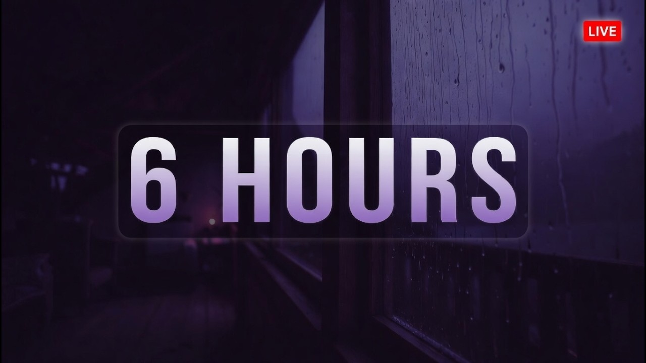 🔴6 Hours of Rain at Night 🌧️ Cozy Cabin Ambience for Deep Sleep & Relaxation