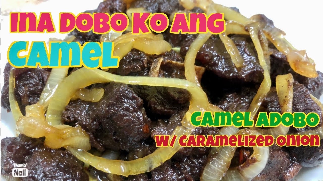 Arab Food Cooked in a Filipino Way / Camel Adobo w/ Caramelized Onions / Camel Recipe/Adobo Recipe