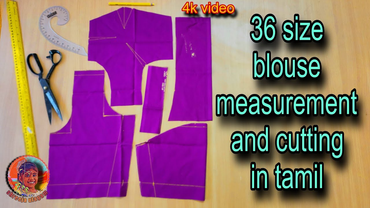 36 blouse measurements and cutting in tamil / #DIY